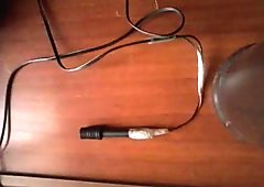 Homemade Vibrator - Hands Free orgasm with dense cumshot