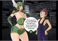 Amazons & nerd - Baka Adventures - Busty Dimension - adult computer game